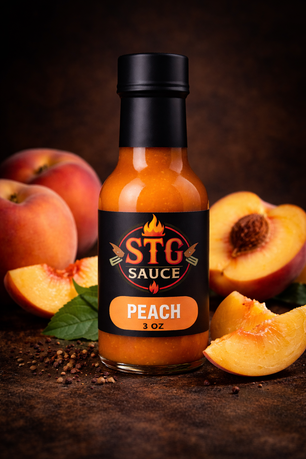 Pineapple Ginger & Peach/Power Of Two 3 oz STG Sauce